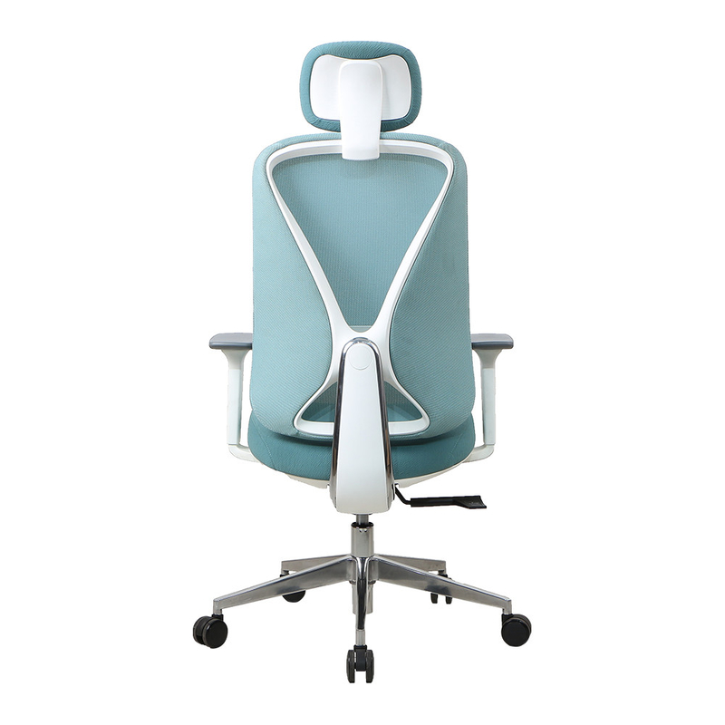 Unigamer Blue Ergonomic Desk Chair Lumbar Support BIFMA Standard Nylon Castor